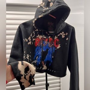 ACDC Crop Top Hoodie